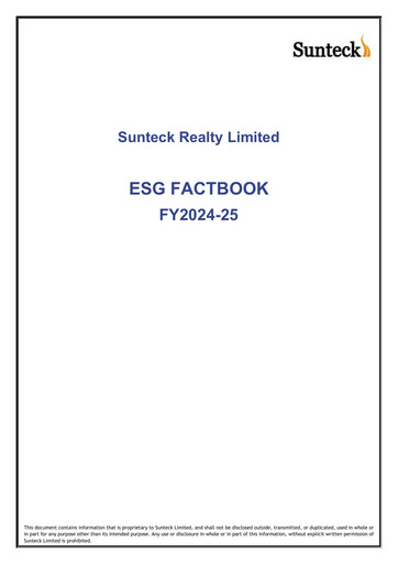 Thumbnail Sunteck Realty
 ESG Report 2024-2025