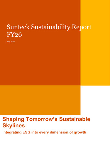 Miniature Sunteck Realty
 Rapport de durabilité 2025-2026