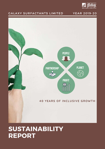 Miniature Galaxy Surfactants
 Rapport de durabilité 2019-2020