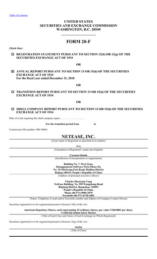 Thumbnail NetEase Annual Report 2018