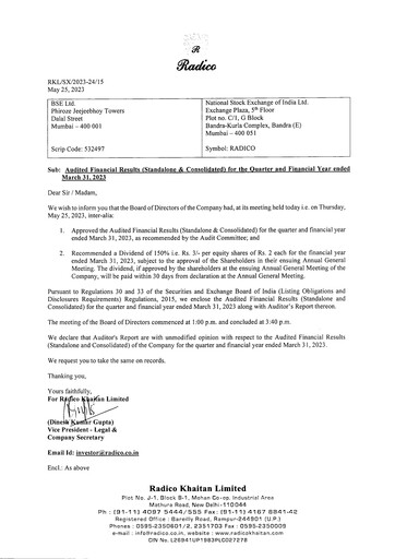 Thumbnail Radico Khaitan
 Financial Statement 2022-2023