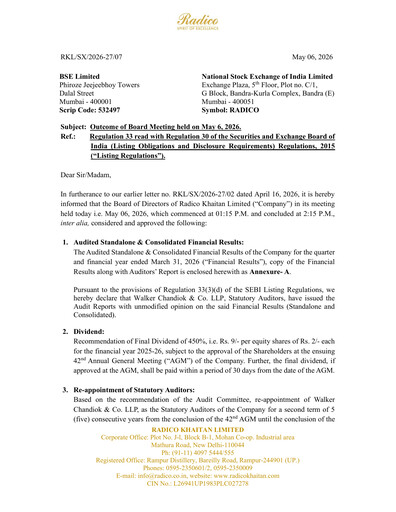 Thumbnail Radico Khaitan
 Financial Statement 2025-2026
