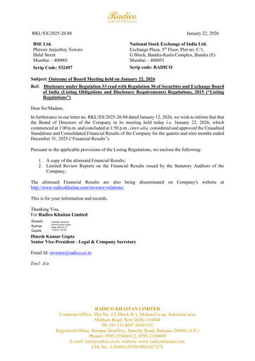 Thumbnail Radico Khaitan
 Quarterly Report 2026-q3