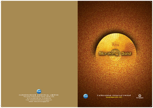 Thumbnail Carborundum Universal Annual Report 2010-2011