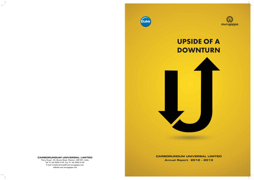 Thumbnail Carborundum Universal Annual Report 2012-2013