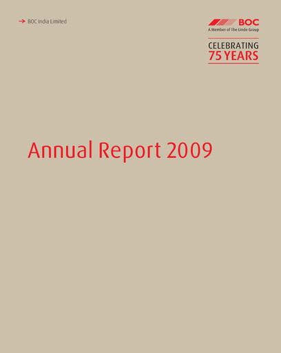 Thumbnail Linde India Annual Report 2009