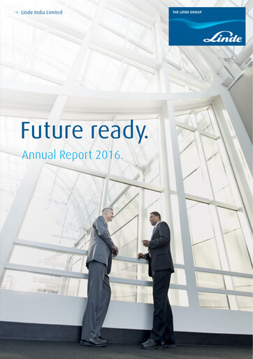 Thumbnail Linde India Annual Report 2016