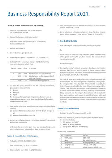 Thumbnail Linde India ESG Report 2021