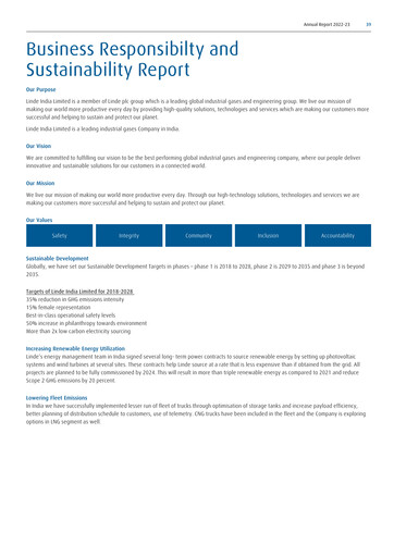 Thumbnail Linde India ESG Report 2022-2023