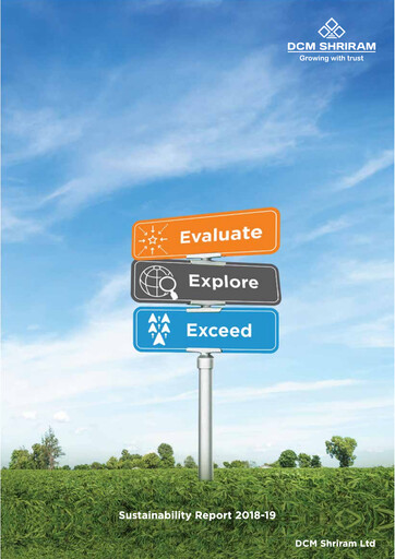 Thumbnail DCM Shriram Sustainability Report 2018-2019