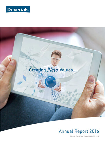 Thumbnail Dexerials Corporation Annual Report 2016