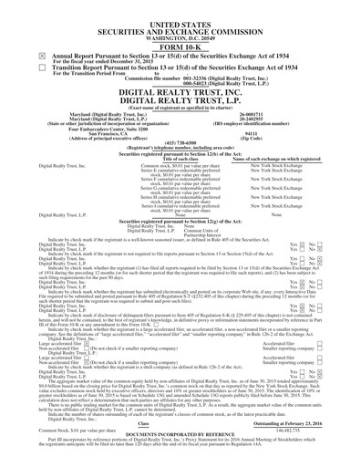 Thumbnail Digital Realty Annual Report 2015