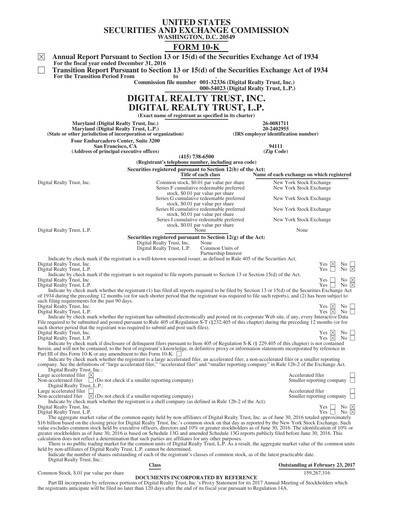 Thumbnail Digital Realty Annual Report 2016