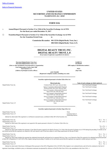 Thumbnail Digital Realty Annual Report 2017