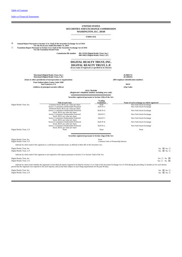 Thumbnail Digital Realty Annual Report 2019