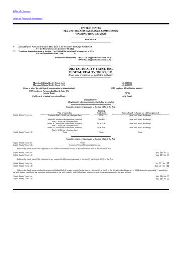 Thumbnail Digital Realty Annual Report 2022