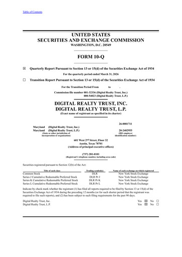 Thumbnail Digital Realty Quarterly Report 2026-q1