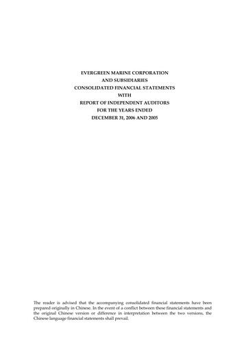 Thumbnail Evergreen Marine Financial Statement 2006