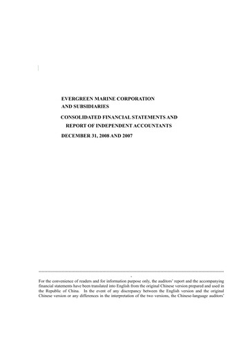 Thumbnail Evergreen Marine Financial Statement 2008