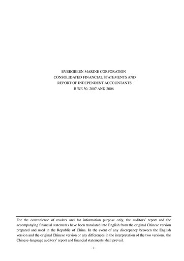 Thumbnail Evergreen Marine Half-year Report 2007-h1