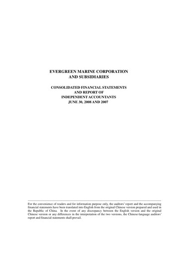 Thumbnail Evergreen Marine Half-year Report 2008-h1