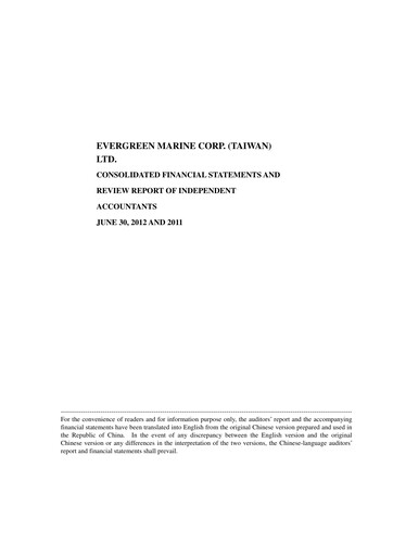 Thumbnail Evergreen Marine Half-year Report 2012-h1