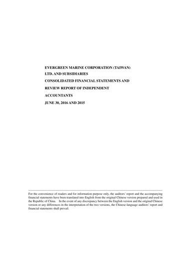 Thumbnail Evergreen Marine Quarterly Report 2016-q2