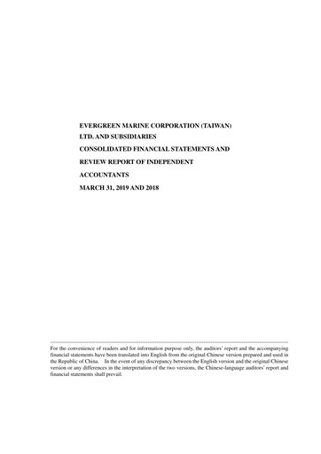 Thumbnail Evergreen Marine Quarterly Report 2019-q1