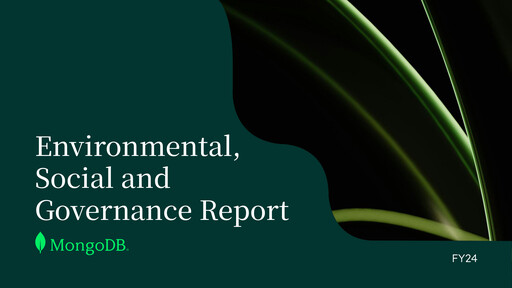 Thumbnail MongoDB ESG Report 2024