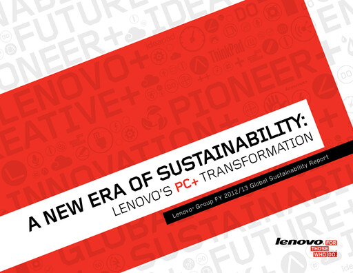Thumbnail Lenovo Sustainability Report 2012-2013