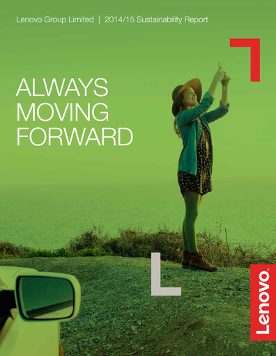 Thumbnail Lenovo Sustainability Report 2014-2015