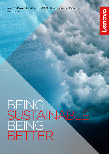 Thumbnail Lenovo Sustainability Report 2015-2016