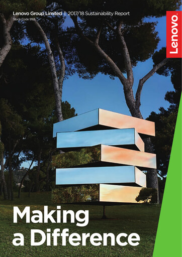 Thumbnail Lenovo Sustainability Report 2017-2018
