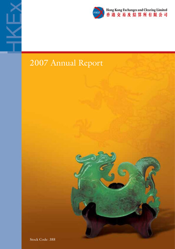 Thumbnail Hong Kong Exchanges & Clearing Annual Report 2007