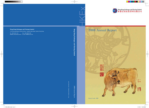 Thumbnail Hong Kong Exchanges & Clearing Annual Report 2008