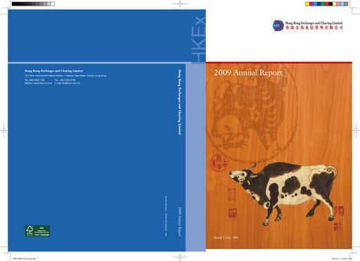 Thumbnail Hong Kong Exchanges & Clearing Annual Report 2009