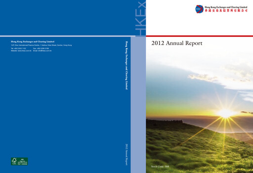 Thumbnail Hong Kong Exchanges & Clearing Annual Report 2012