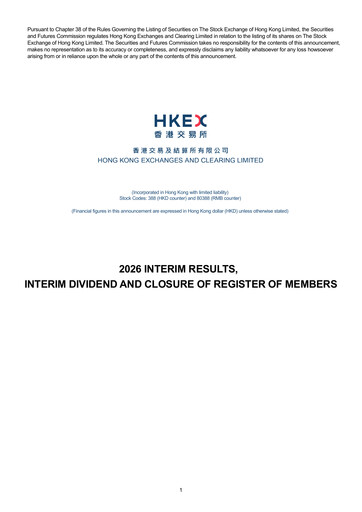 Thumbnail Hong Kong Exchanges & Clearing Financial Report 2026-h1