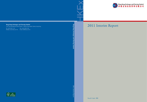 Thumbnail Hong Kong Exchanges & Clearing Half-year Report 2011
