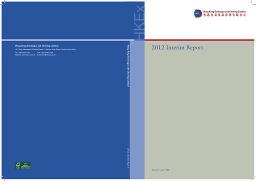 Thumbnail Hong Kong Exchanges & Clearing Half-year Report 2012-h1
