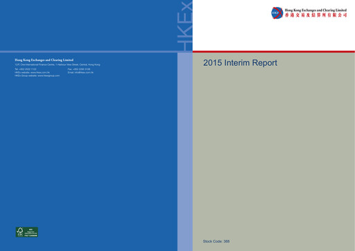 Thumbnail Hong Kong Exchanges & Clearing Half-year Report 2015-h1