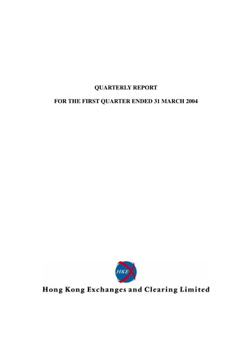 Thumbnail Hong Kong Exchanges & Clearing Quarterly Report 2004-q1
