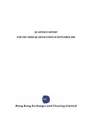 Thumbnail Hong Kong Exchanges & Clearing Quarterly Report 2004-q3