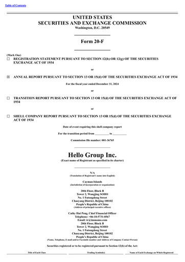 Miniature Hello Group Inc. Rapport annuel 2024