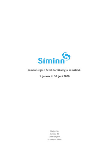 Thumbnail Síminn hf. Financial Statement 2020-h1