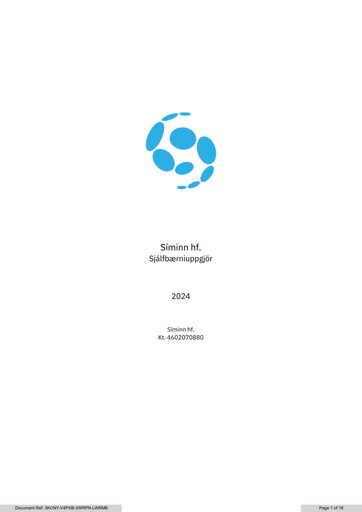 Thumbnail Síminn hf. Sustainability Report 2024