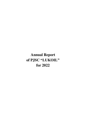 Thumbnail Lukoil Annual Report 2022
