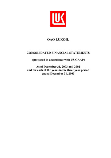 Thumbnail Lukoil Financial Statement 2003