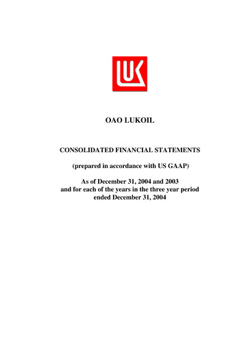 Thumbnail Lukoil Financial Statement 2004