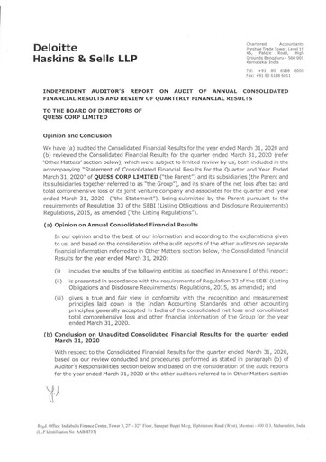 Thumbnail Quess Financial Statement 2019-2020